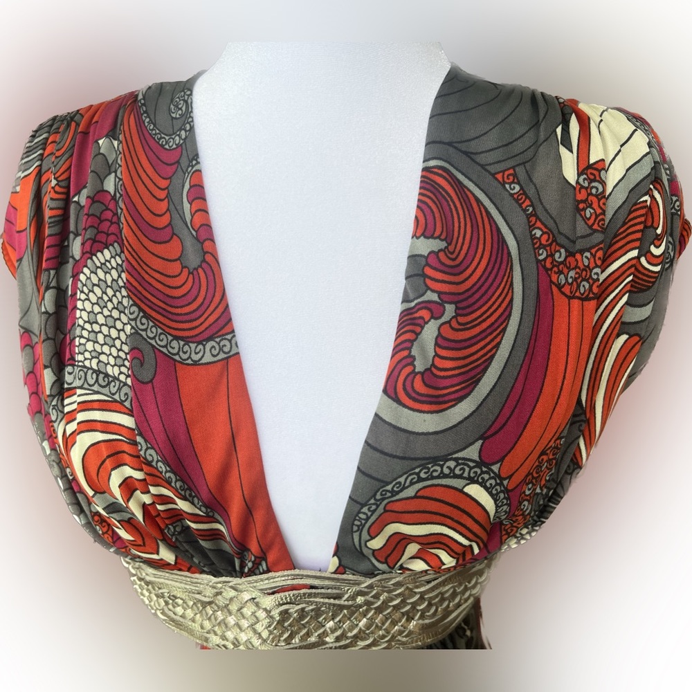SKY Silk Top Leather Belt Size S - Picture 8 of 12